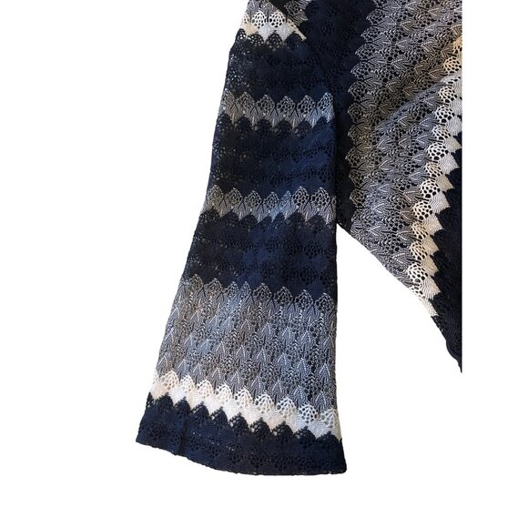 💖Studio One NY Women's Size 14P Lace Chevron Dress With Belt - Picture 4 of 6